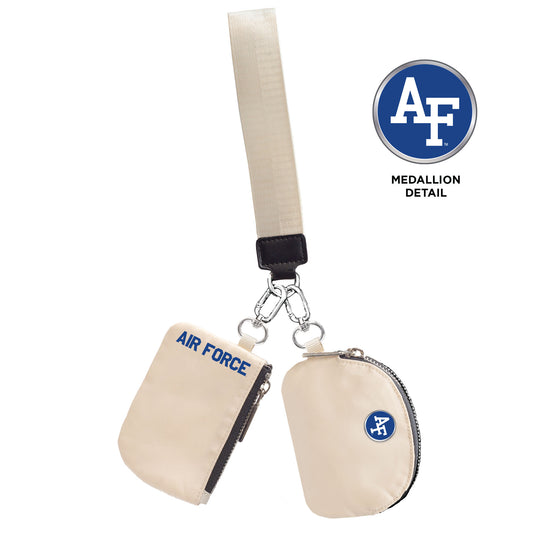 Air Force Oversized Key Strap with Dual Coin Purses