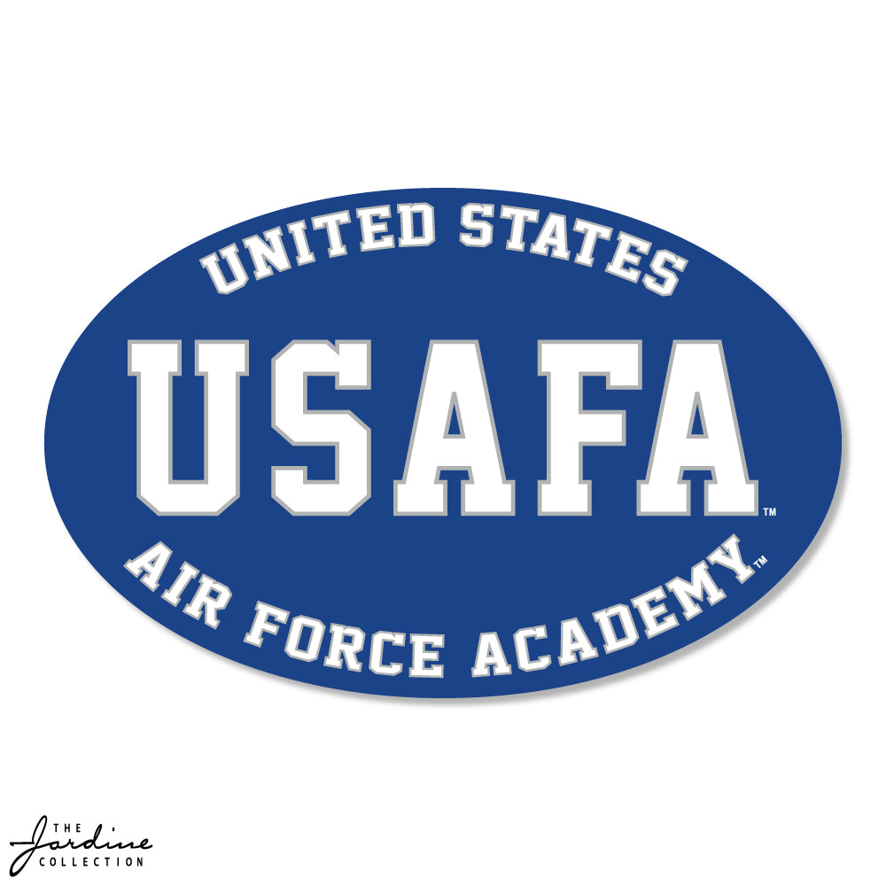 USAFA Oval Auto Magnet 4"x6" Royal Blue