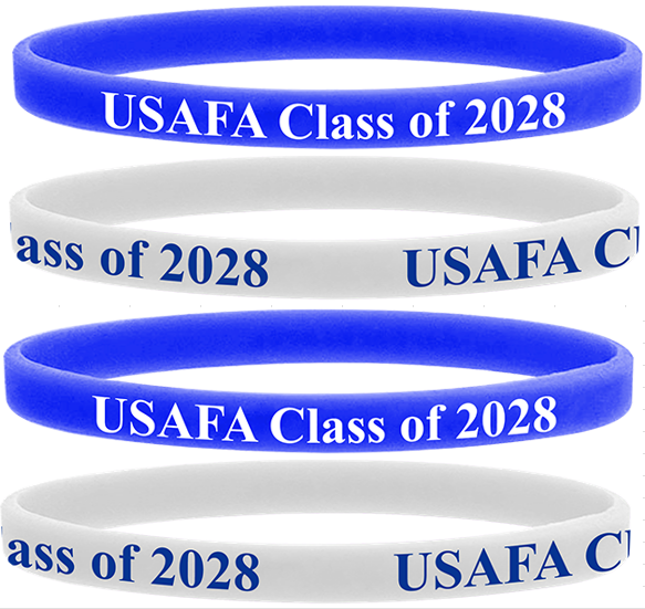 2028 Stackable Bracelets Royal Blue & White