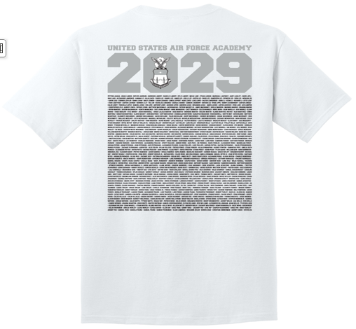 2029 Cadet Name Tee