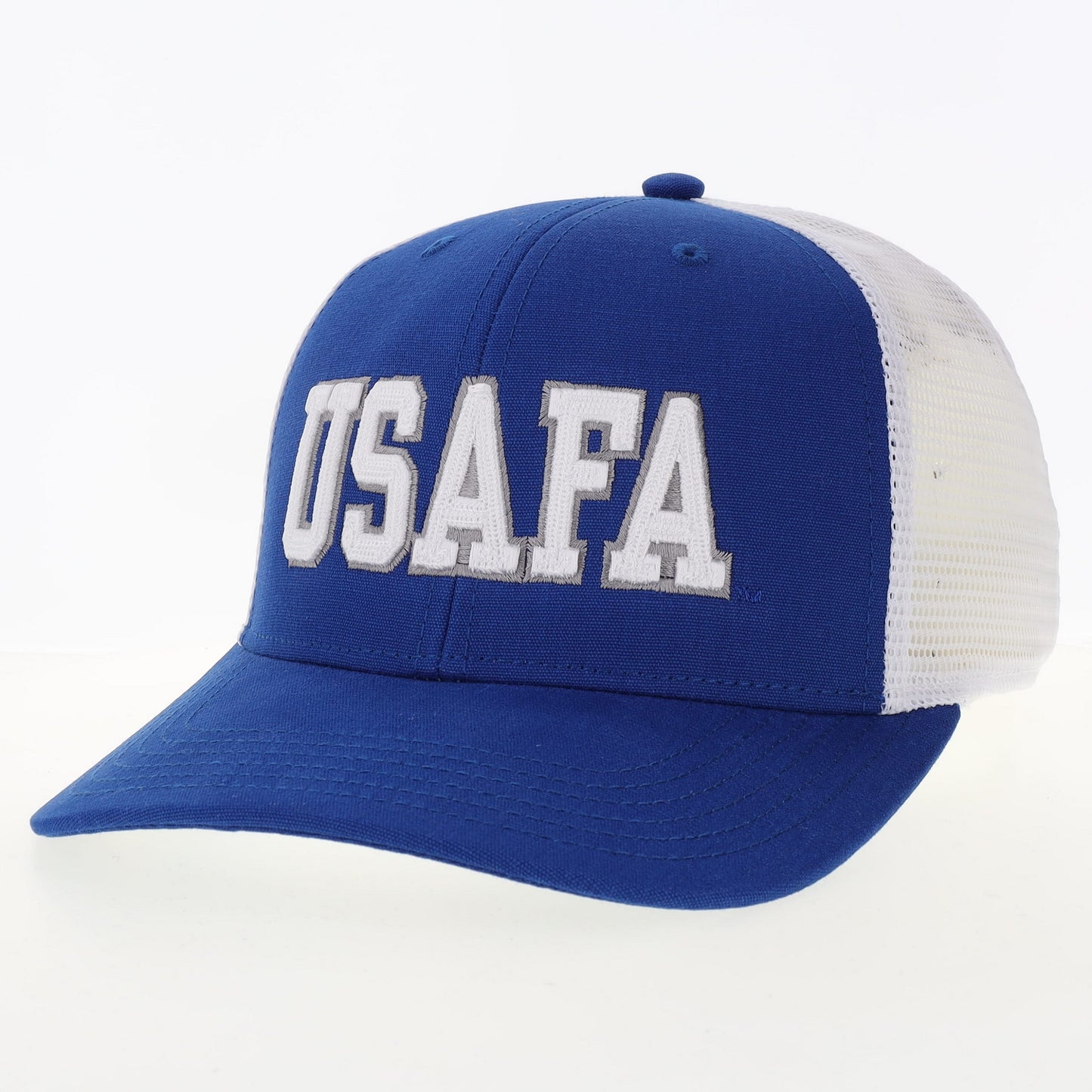 USAFA Royal & White Mid-Pro Snapback Trucker Hat