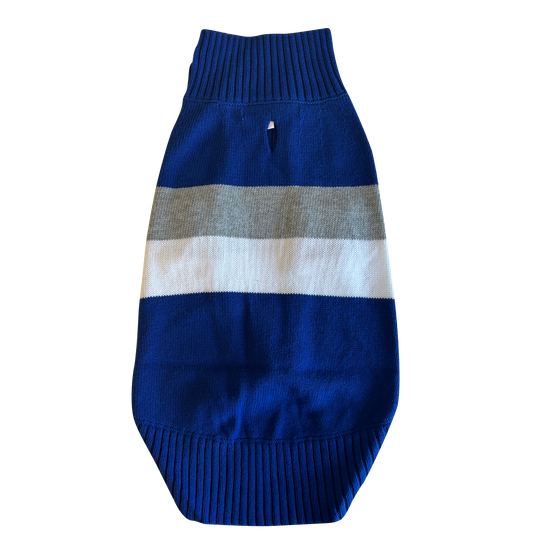 Air Force Striped Dog Sweater