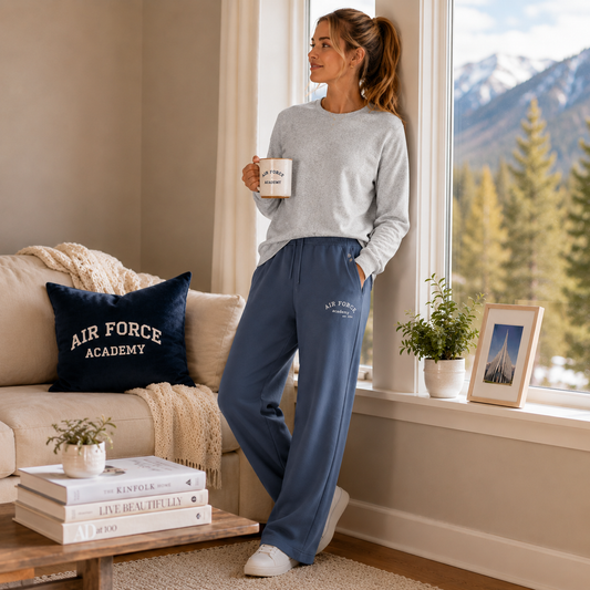 Monterey Lounge Wide Leg Pant - Dark Blue