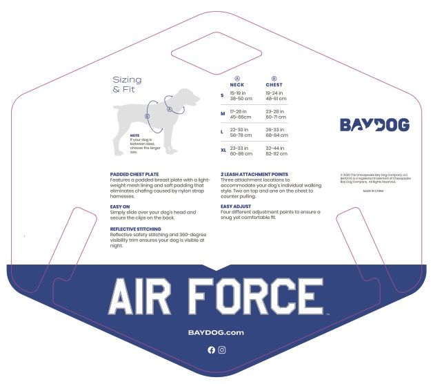 Air Force Dog Harness