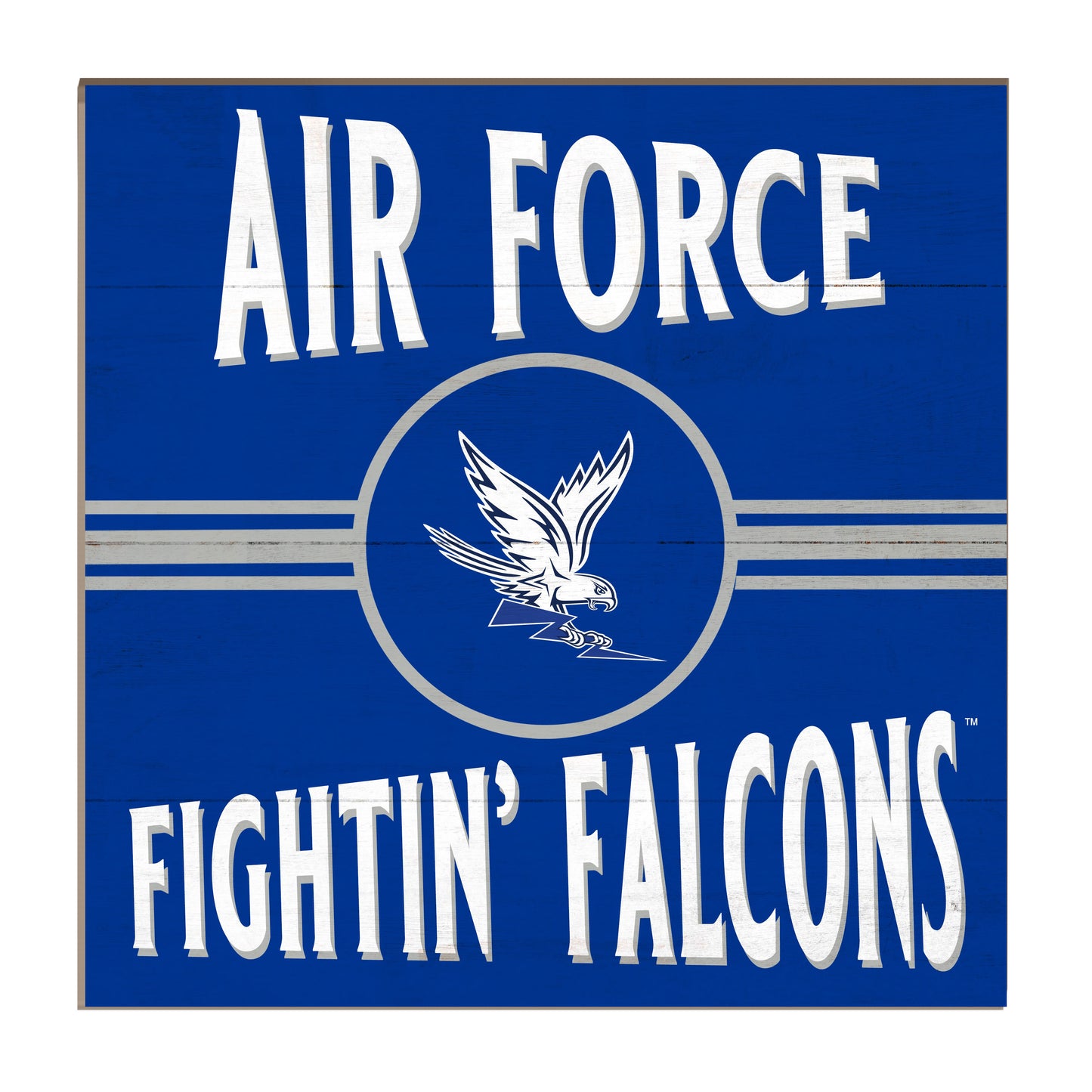 Air Force Fightin' Falcons Wood Block Sign