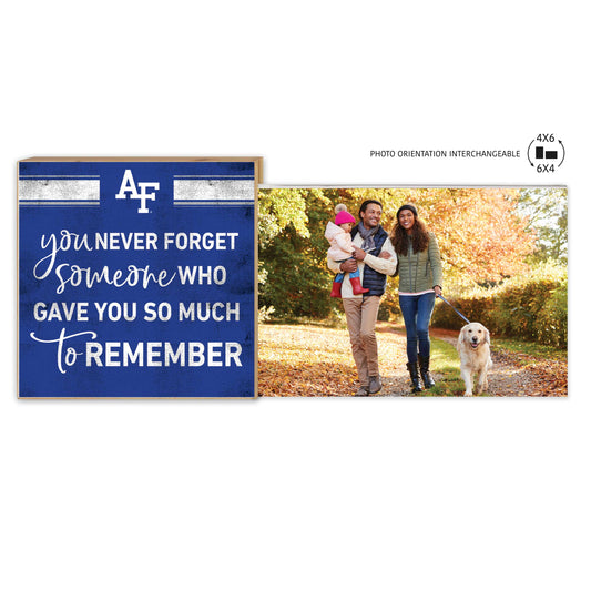 Air Force 'Never Forget' Poem Floating Picture Frame
