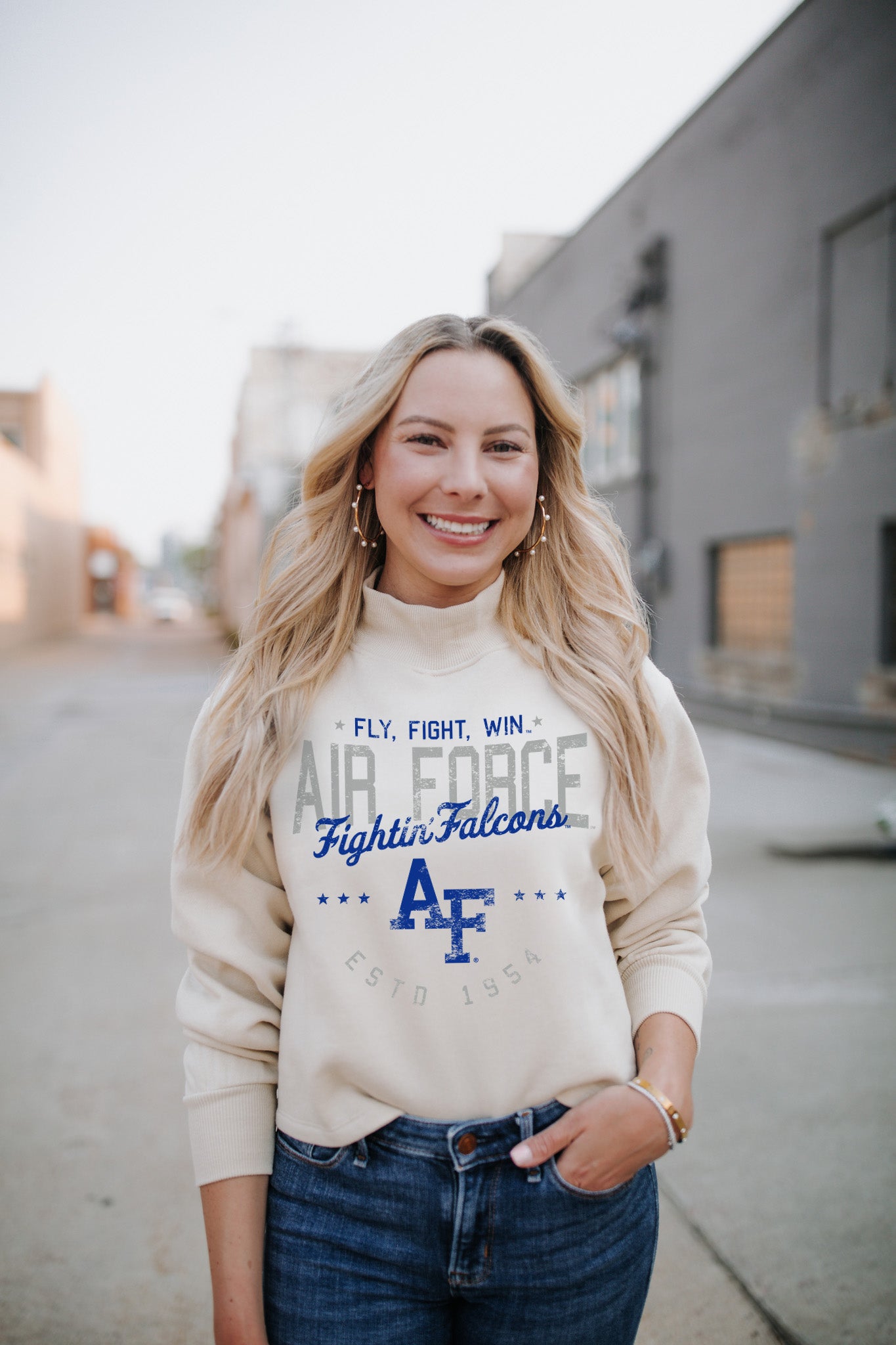 Women's Air Force Mock Turtleneck Sweater