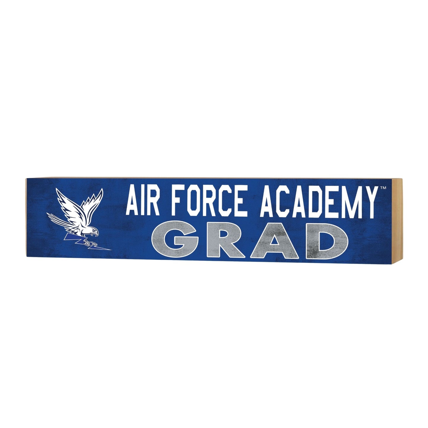 "Air Force Academy Grad" Wood Block Shelf Sitter