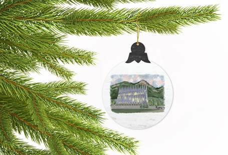 Sunset Chapel Tree Ornament