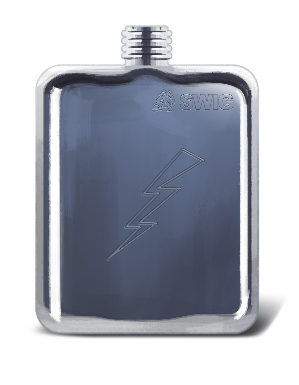 USAFA Engraved Flask and Wool Tartan Leather Tartan Pouch