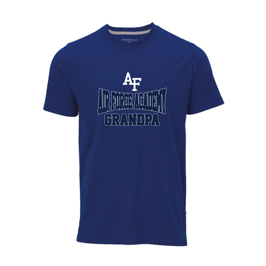 Grandpa Air Force Academy Crewneck Tee Electric Blue