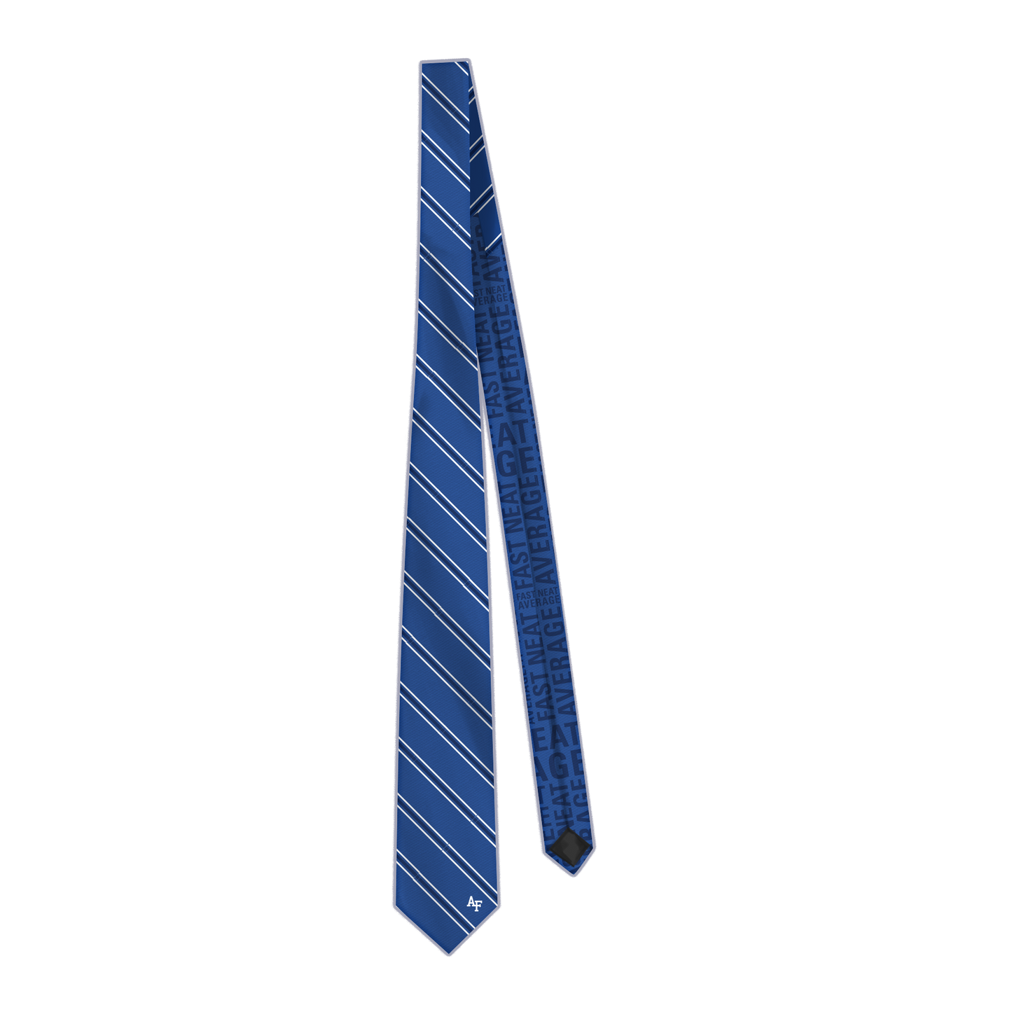 USAFA Silk Striped Necktie Class Color Collection - Royal Blue