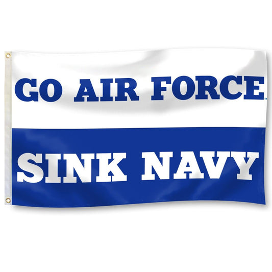 Go Air Force Sink Navy Flag