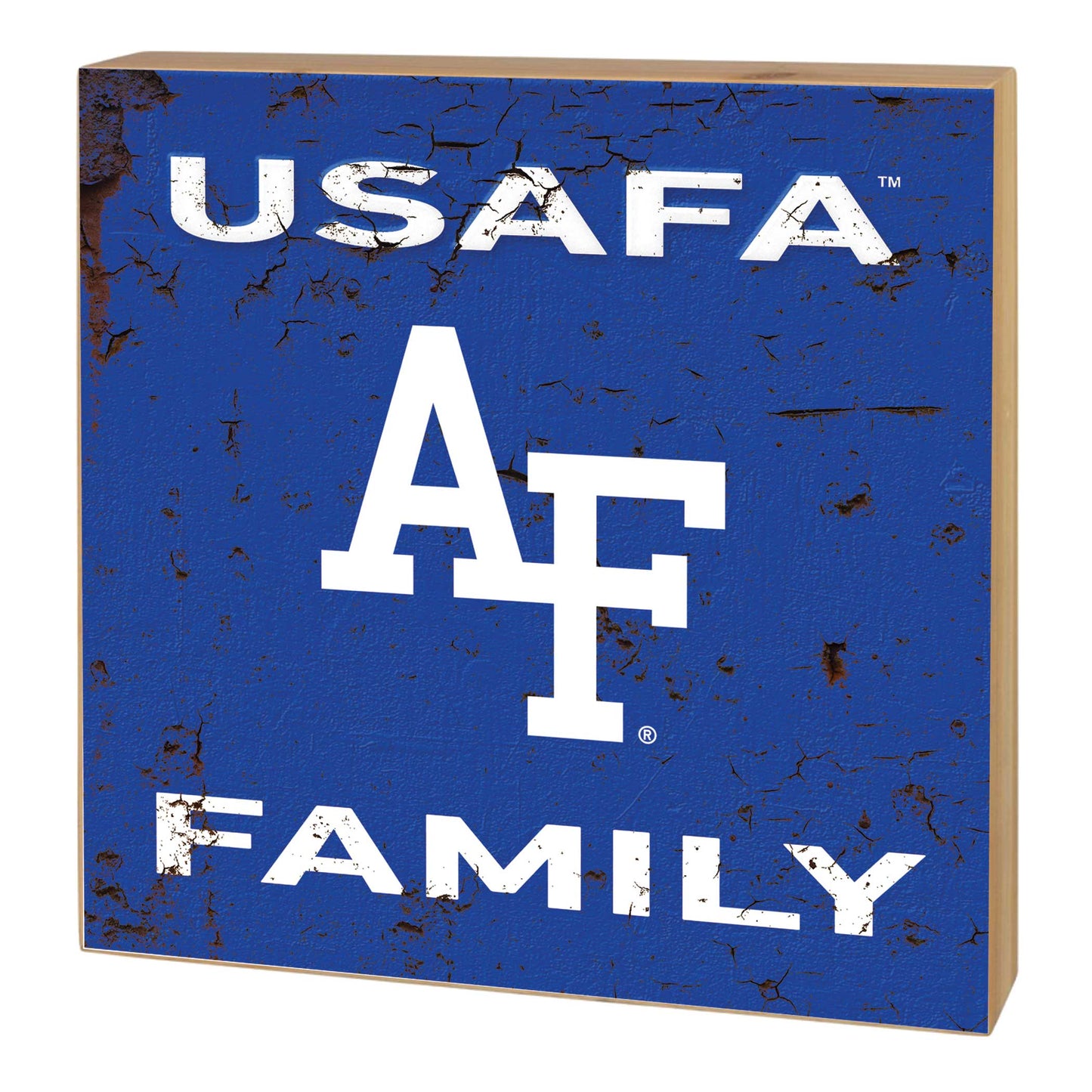 USAFA AF Family Wood Block Decor