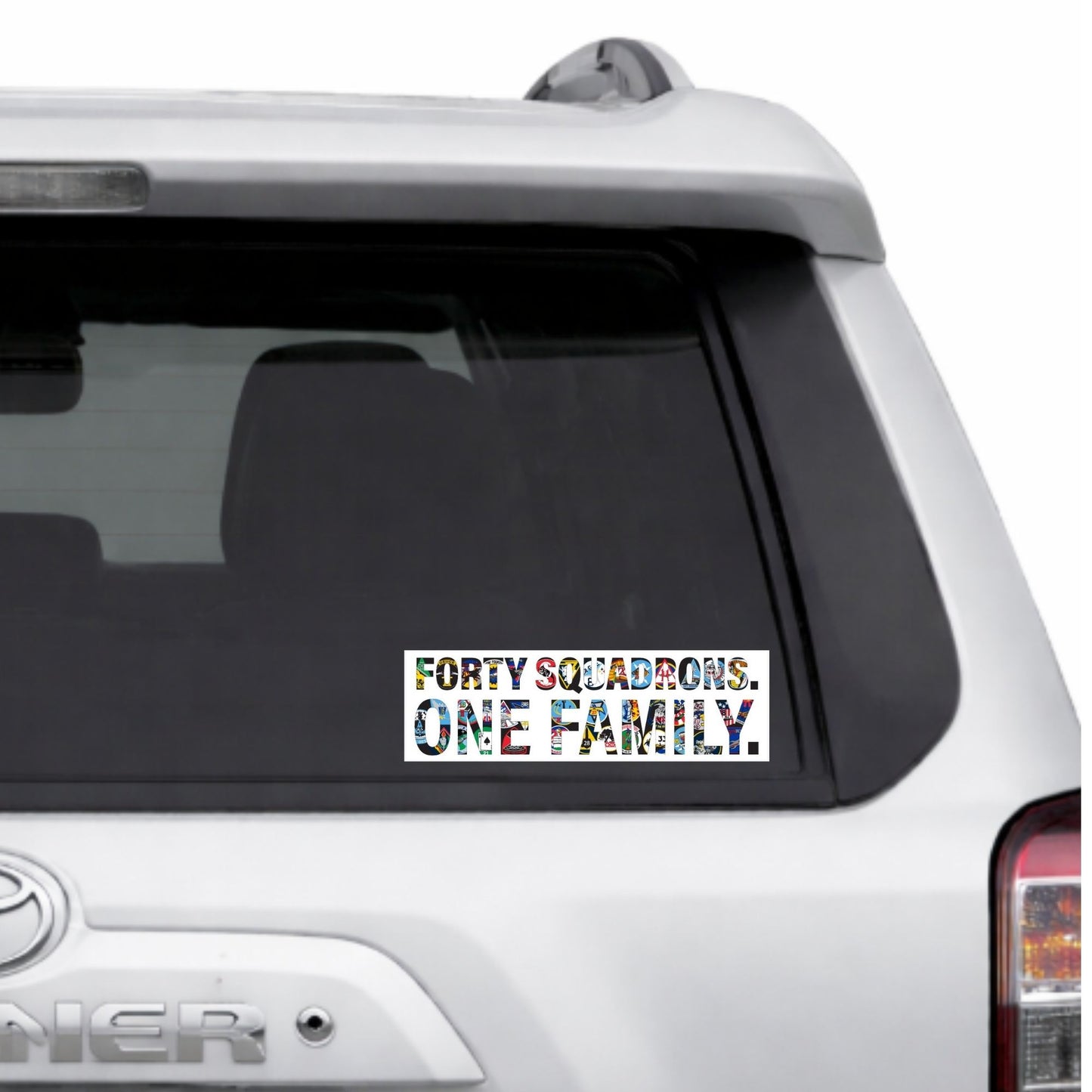 Forty Squadrons. One Family. Sticker