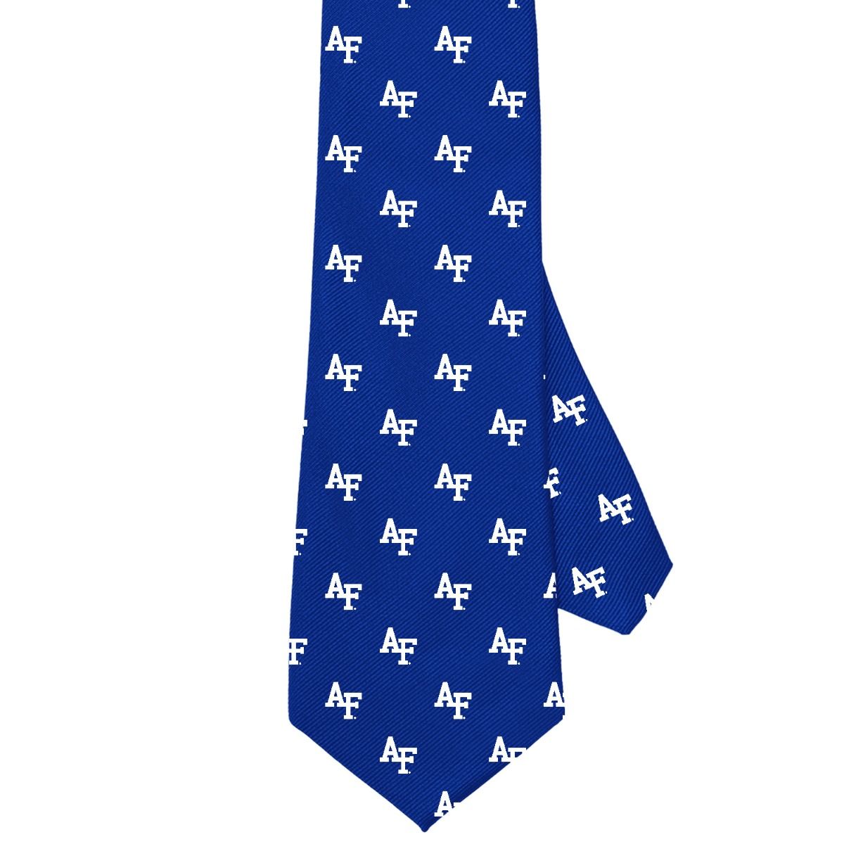 Repeating AF Pattern Tie - Royal Blue