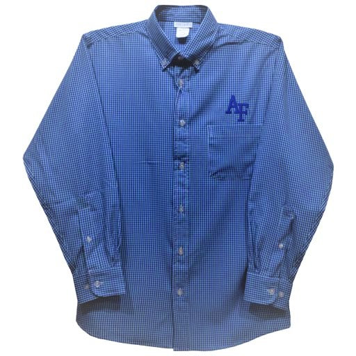 Luke Youth Mini Check Long Sleeve Button Down Shirt