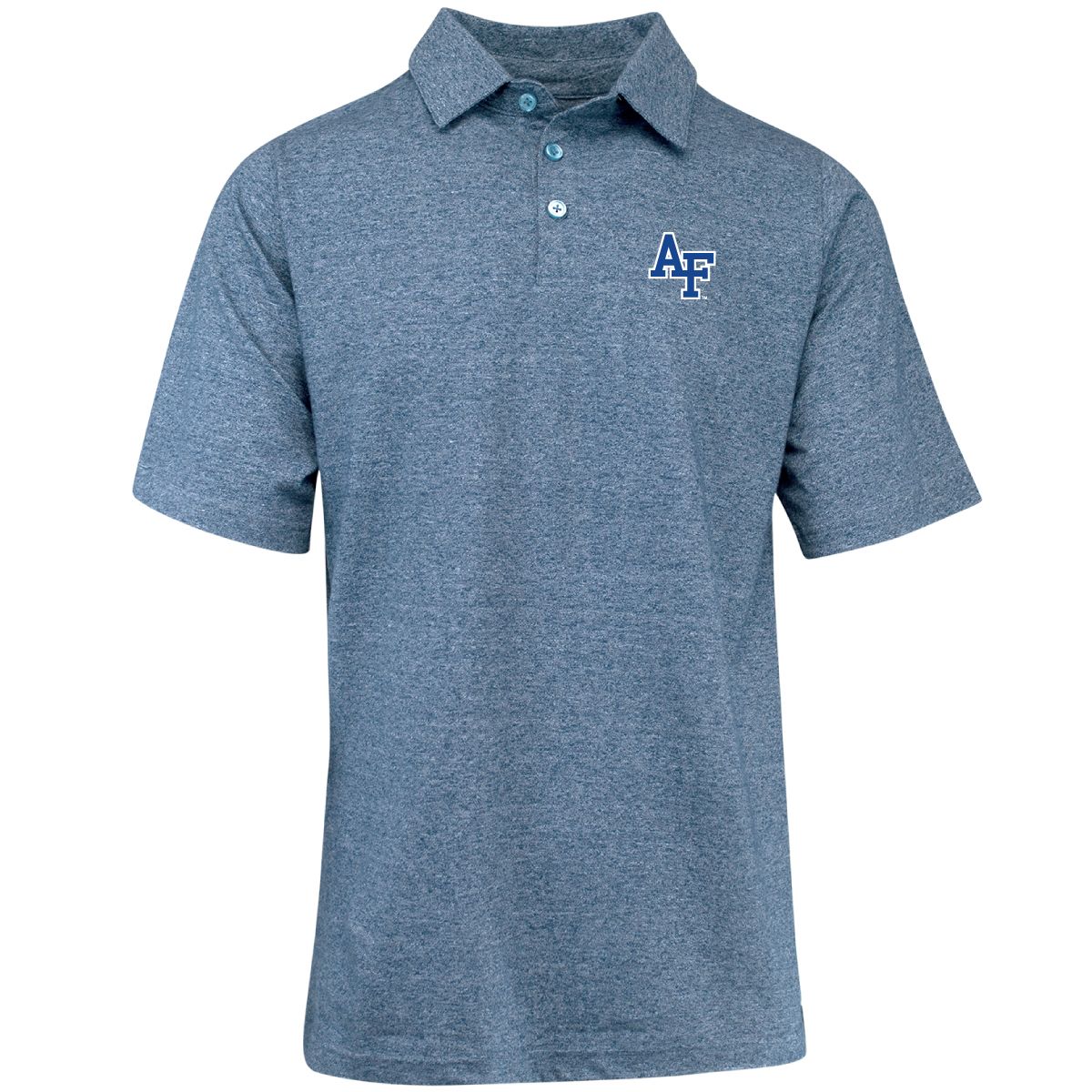 Men's Gray Polo with Air Force Logo
