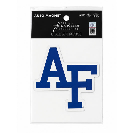 Air Force Academy AF logo magnet in blue and white for car, locker, or refrigerator