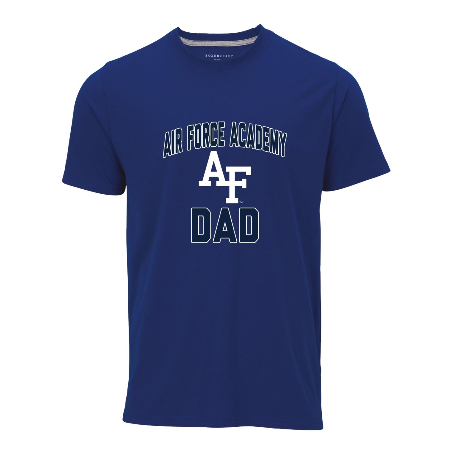 Air Force Academy Dad T-Shirt in Royal Blue with AF Logo