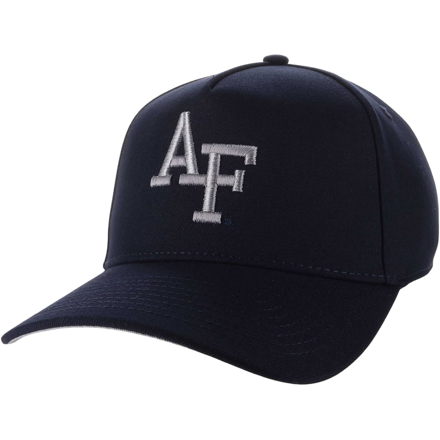 dark blue Air Force coach cap with white AF logo on front