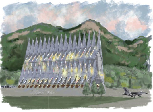 Cadet Chapel Color Print - Unframed