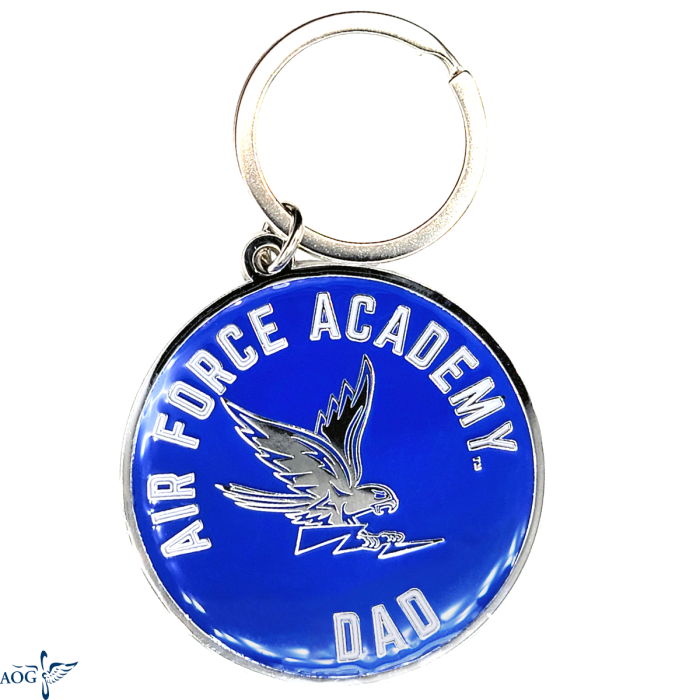 DAD Round Enamel Keyring
