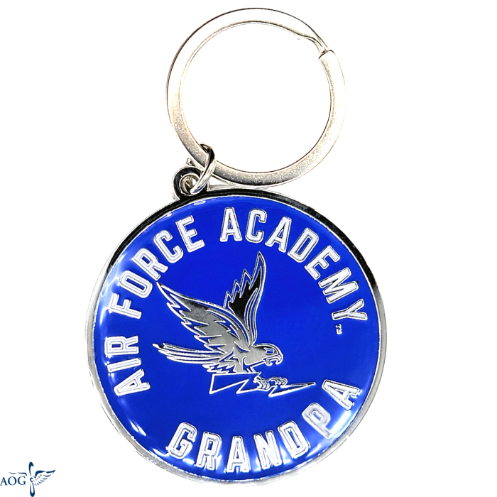 Grandpa Round Enamel Keyring