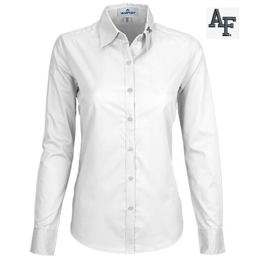 Ladies White Dress Shirt Vantage