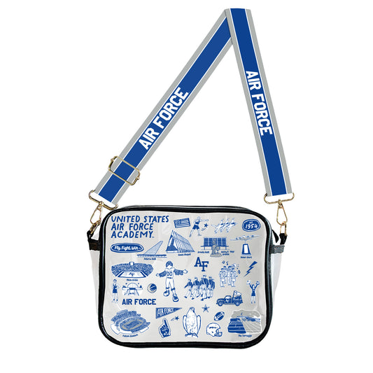 Air Force Academy Impressions Clear Crossbody Bag
