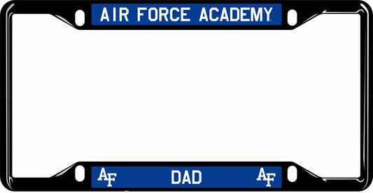 DAD Standard Full Color License Plate Frame Black