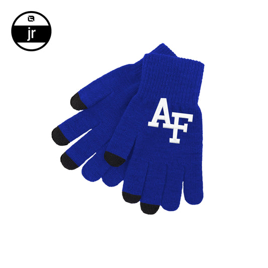 Youth Air Force Knit Texting Gloves - Royal Blue