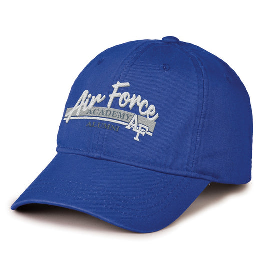 Alumni Royal Blue Sports Cap with Script Lettering