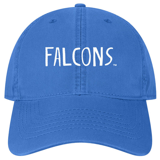 Relaxed Twill Falcons Hat - Youth Royal Blue