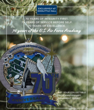 USAFA 70th Anniversary 2024 Ornament