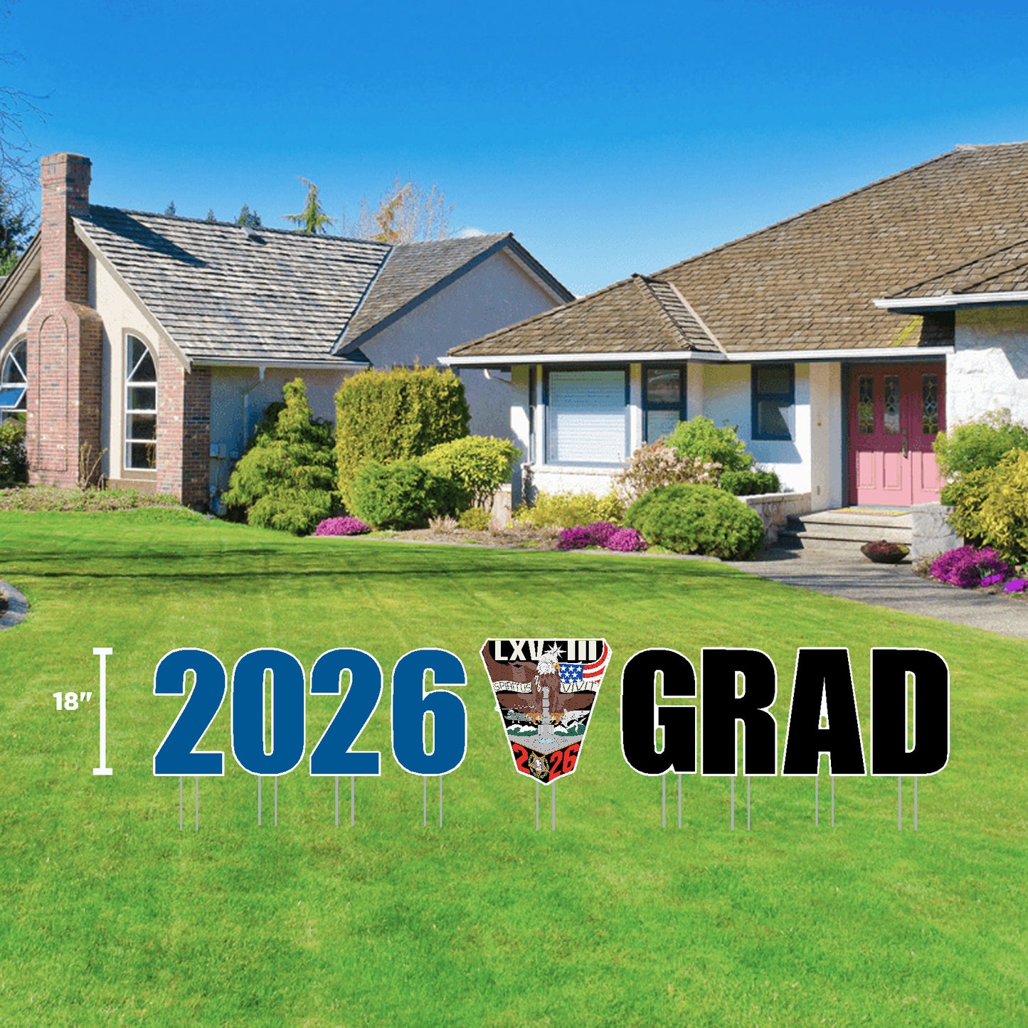 USAFA "2026 Crest GRAD" Lawn Sign