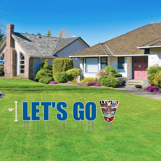 USAFA "Let's Go 2026 Crest" Lawn Sign