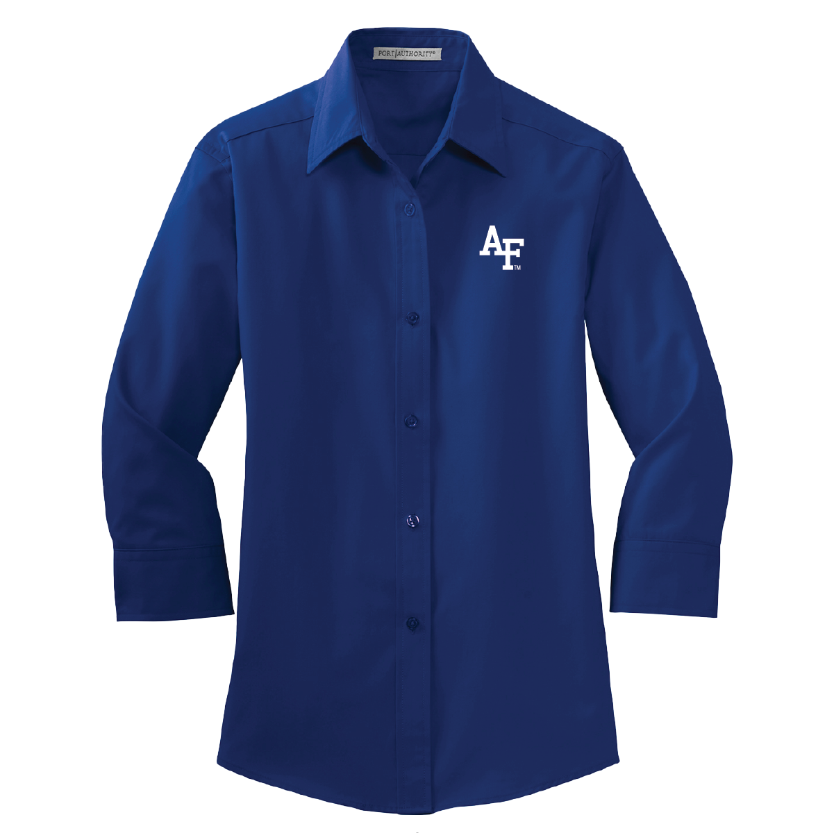 Ladies Royal Blue 3/4 Sleeve Blouse – USAFA Apparel – Doolittle Outfitters