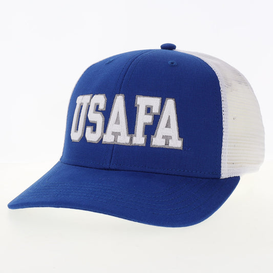 USAFA Royal & White Mid-Pro Snapback Trucker Hat