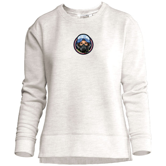 Fly Like A Girl Unity Crew Ladies Adult Oatmeal Heathered