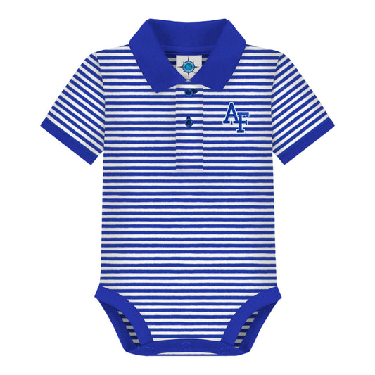 Air Force Stripe Polo Onesie
