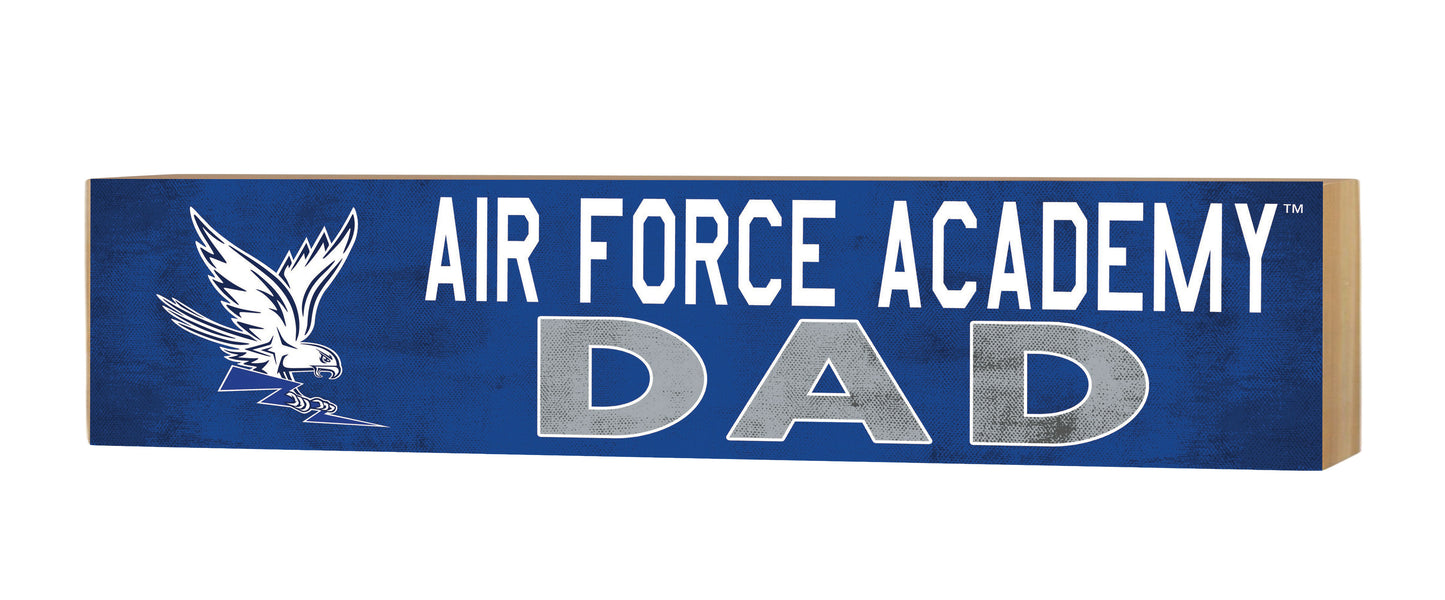 3x13 inch Air Force Academy DAD Wood Block Shelf Sitter