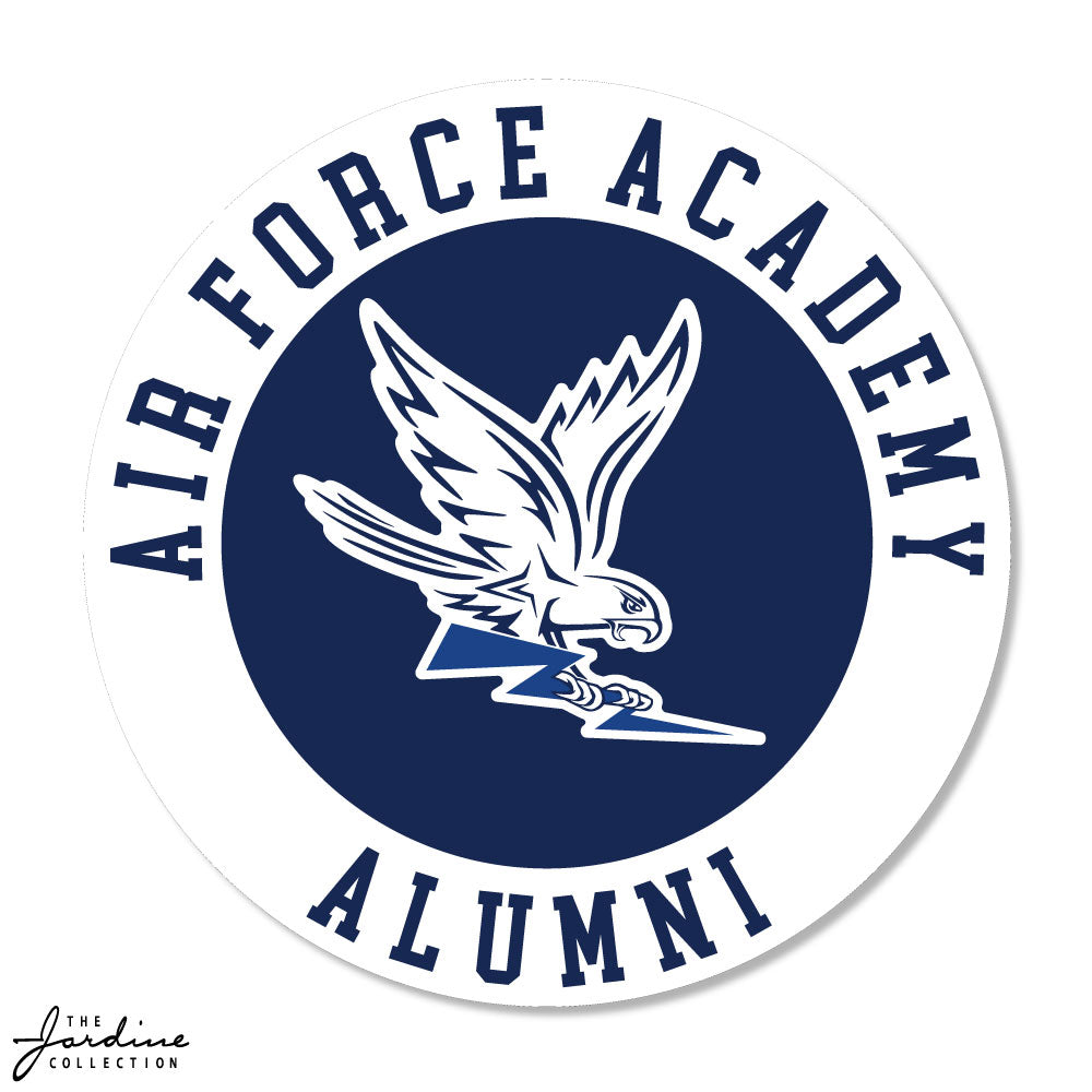 3.5 Inch Alumni Textured Sticker with Spirit Falcon Logo