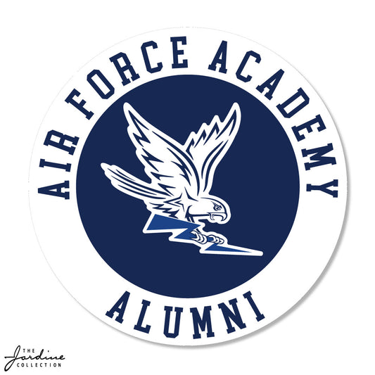 3.5 Inch Alumni Textured Sticker with Spirit Falcon Logo