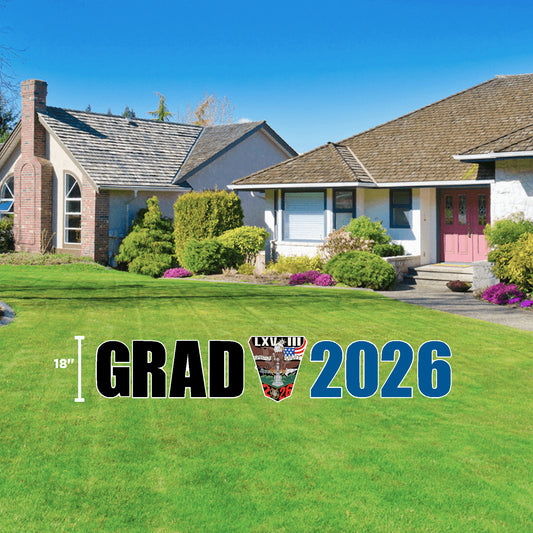 USAFA "2026 Crest GRAD" Yard Sign