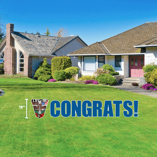 USAFA "2026 Crest CONGRATS!" Yard Sign