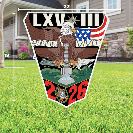 USAFA "2026 Class Crest" Yard Sign