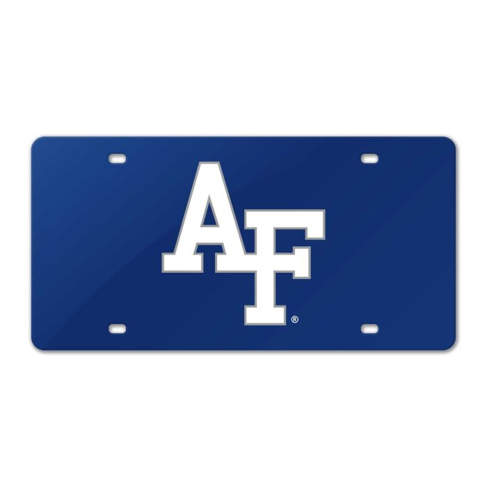 AF Color Acrylic License Plate