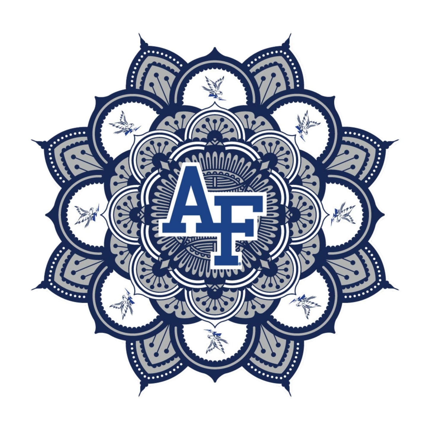 Floral Air Force ‘AF’ logo sticker