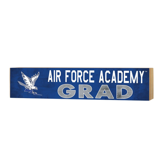 "Air Force Academy Grad" Wood Block Shelf Sitter